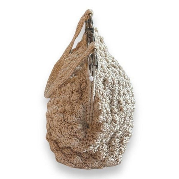 Handmade Light Beige Crochet Purse. Never used! - Picture 2 of 5